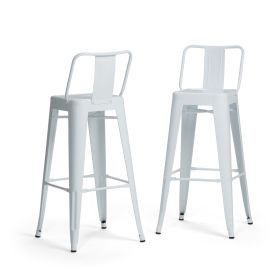Rayne - 30" Metal Bar Stool (Set of 2) - White