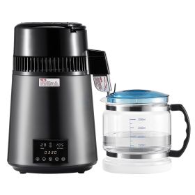 VEVOR Water Distiller, 4L 1.1 Gallon Pure Water Purifier Filter For Home Table Countertop, 750W Distilled Maker with Glass Pot