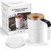12 oz Self-Stirring Coffee Mug with LED Temperature Display | Rechargeable Magnetic Mixing Cup
